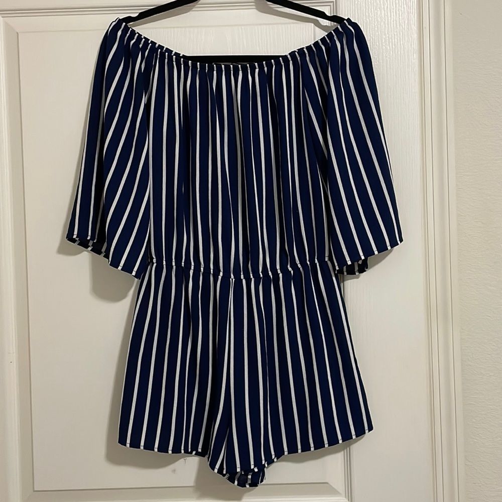 Forever 21 striped romper